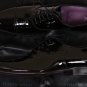 SUTOR MANTELLASSI SHOES $945 BLACK PATENT LEATHER HANDMADE OXFORDS 9D 42 NEW