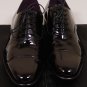 SUTOR MANTELLASSI SHOES $945 BLACK PATENT LEATHER HANDMADE OXFORDS 9D 42 NEW