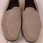 CANALI SHOES $525 KHAKI PERFORATED ORNAMENTED CONTRAST STITCH DRIVER 9 42e NEW