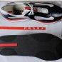 PRADA SPORT SHOES $490 NAVY/SILVER MESH/RED NEVADA BIKE TRAINER 10 43e NEW