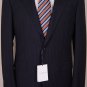 VALENTINO SUIT $2295 NAVY PINSTRIPE 2-BTN WOOL COUTURE WINTER SUIT 40L 50e NEW