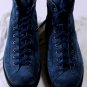 SANTONI SHOES $695 SLATE BLUE SUEDE LUG SOLE PAD ANKLE HIKING BOOT 11.5 44.5 NEW