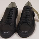 YOHJI YAMAMOTO SHOES $830 BLACK LEATHER/SUEDE LOW PROFILE TRAINER 7 40e 2 NEW
