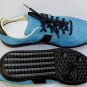 MAISON MARTIN MARGIELA SHOES $575 SLATE BLUE SUEDE BLACK CALF TRAINER 7 40e NEW