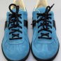 MAISON MARTIN MARGIELA SHOES $575 SLATE BLUE SUEDE BLACK CALF TRAINER 7 40e NEW