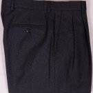 BRIONI PANTS $695 CHARCOAL GRAY 100%WOOL HANDMADE CANNES DRESS SLACKS 32 46e NEW