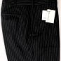 COMME des GARCONS PANTS $640 BLACK PINSTRIPE WOOL DRESS SLACKS M 32/30 48e NEW