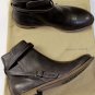 BOTTEGA VENETA SHOES $1090 BROWN LEATHER WRAP AROUND STRAP CALF BOOTS 11 44 NEW