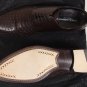 DOLCE & GABBANA SHOES $860 BROWN LEATHER CIRCLE ORNAMENTED DERBYS 9.5 42.5e NEW