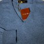 LORO PIANA SWEATER $1080 SMOKE BLUE 100%CASHMERE V-NECK PULLOVER XL 54e NEW