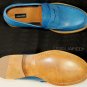 DSQUARED2 SHOES $650 BLUE LOGO ORNAMENTED HANDMADE PENNY LOAFER 8.5 41.5e NEW