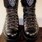 GUCCI SHOES $850 BLACK LOGO EMBROIDERED LUG SOLE 2007 COMBAT BOOTS 11 44 NEW