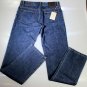 BRIONI JEANS $695 MED WASH SCRATCH OVERALL FADE LOGO FIT LEG DENIM 34/36 50e NEW