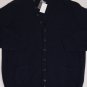 MALO SWEATER $1150 NAVY 100%CASHMERE 11-BTN V-NECK CARDIGAN BOMBER SM 48e NEW