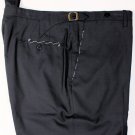 KITON PANTS $1650 STEEL BLUE SUPER 150's WOOL HANDMADE DRESS SLACKS 36 52e NEW