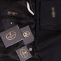 CORNELIANI SUIT $1690 BLACK REP STRIPE SUPER 110's WOOL 2-BTN SUIT 46R 56e NEW