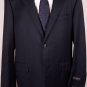 CORNELIANI SUIT $1690 BLACK REP STRIPE SUPER 110's WOOL 2-BTN SUIT 46R 56e NEW