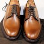 CHURCH'S SHOES $795 WALNUT BROWN BENCH MADE TRIPLE SOLE DERBY 8 41e NEW