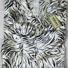 VERSACE SLEEPWEAR $1295 BLACK/WHITE ZEBRA PRINT 100%SILK PAJAMA SET LARGE 52 NEW
