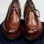 PRADA SHOES $1250 BROWN BRUSHED CALF SAWTOOTH LUG SOLE RUNWAY DERBY 9.5 42.5 NEW