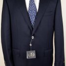 CORNELIANI JACKET $1495 NAVY 100%SUPER 110'S WOOL 2-BTN BLAZER COAT 40R 50e NEW