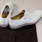 CESARE PACIOTTI SHOES $595 WHITE PATENT LOGO ORNAMENT VAMP LOAFER 8.5 41.5e NEW