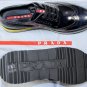 PRADA SPORT SHOES $650 DARK BLUE WINGTIP TOE ORNAMENT SNEAKER SOLE 9.5 42.5 NEW