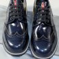 PRADA SPORT SHOES $650 DARK BLUE WINGTIP TOE ORNAMENT SNEAKER SOLE 9.5 42.5 NEW