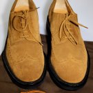 TOD'S SHOES $645 BROWN SUEDE CALFSKIN WINGTIP TOE ORNAMENTED BROGUE 9.5 42.5 NEW