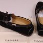 CANALI SHOES $545 DARK BROWN LOGO ORNAMENTED CONTRAST TIED VAMP LOAFER 9 42e NEW
