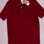 GUCCI POLO $735 RED WOVEN FRONT WOOL COUTURE 3-BTN LOGO POLO SHIRT XL 54e NEW