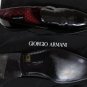 GIORGIO ARMANI SHOES $840 BLACK PATENT LASER ETCH FORMAL QUILT LOAFER 12 45e NEW