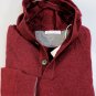 BRUNELLO CUCINELLI $1840 MERLOT 100%CASHMERE 2-BTN HOODED SWEATER MED 50e NEW