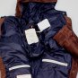 BRUNELLO CUCINELLI COAT $6295 BROWN QUILTED SUEDE/NYLON HOODED PARKA XL 54e NEW