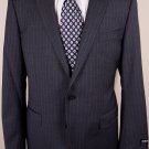 DOLCE & GABBANA SUIT $1895 DARK GRAY 2-BTN PINSTRIPE 100%WOOL SUIT 40C 50e NEW