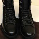 GUCCI SHOES $765 BLACK LOGO GUCCISSIMA CHUNKY SOLE LEATHER HIKING BOOT 9 42e NEW