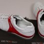 BRUNO MAGLI SHOES $445 WHITE/RED LOGO ORNAMENT HANDMADE DONNY TRAINER 10 43e NEW