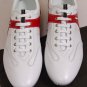 BRUNO MAGLI SHOES $445 WHITE/RED LOGO ORNAMENT HANDMADE DONNY TRAINER 10 43e NEW