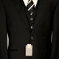 CORNELIANI SUIT $2495 BLACK WOOL/MOHAIR 2-BTN VESTED 3PC ACTUEL SUIT 42R 52 NEW