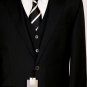 CORNELIANI SUIT $2495 BLACK WOOL/MOHAIR 2-BTN VESTED 3PC ACTUEL SUIT 42R 52 NEW