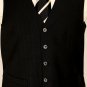 CORNELIANI SUIT $2495 BLACK WOOL/MOHAIR 2-BTN VESTED 3PC ACTUEL SUIT 42R 52 NEW