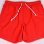 BALLANTYNE SWIMSUIT $265 MELON RED LOGO EMBROIDERED BEACHWEAR TRUNKS L 52e NEW