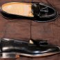 CHURCH'S SHOES $595 BLACK KEATS POLISHED BINDER TASSELED LOAFERS 8.5 41.5e NEW
