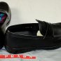 PRADA SHOES $595 BLACK LOGO PENNY VAMP ICONIC SOLE OLD NATURAL LOAFER 7 40e NEW