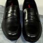 PRADA SHOES $595 BLACK LOGO PENNY VAMP ICONIC SOLE OLD NATURAL LOAFER 7 40e NEW