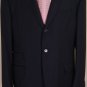 ETRO SUIT $1995 SOLID NAVY 100%WOOL 3-BTN SIGNATURE ACCENTED SUIT 43R 54e NEW