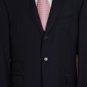 ETRO SUIT $1995 SOLID NAVY 100%WOOL 3-BTN SIGNATURE ACCENTED SUIT 43R 54e NEW