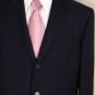 ETRO SUIT $1995 SOLID NAVY 100%WOOL 3-BTN SIGNATURE ACCENTED SUIT 43R 54e NEW