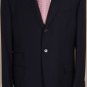 ETRO SUIT $1995 SOLID NAVY 100%WOOL 3-BTN SIGNATURE ACCENTED SUIT 43R 54e NEW