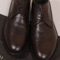 BRUNO MAGLI SHOES $565 DK BROWN CALFSKIN WINGTIP LOGO LUG SOLE BROGUE 11 44e NEW